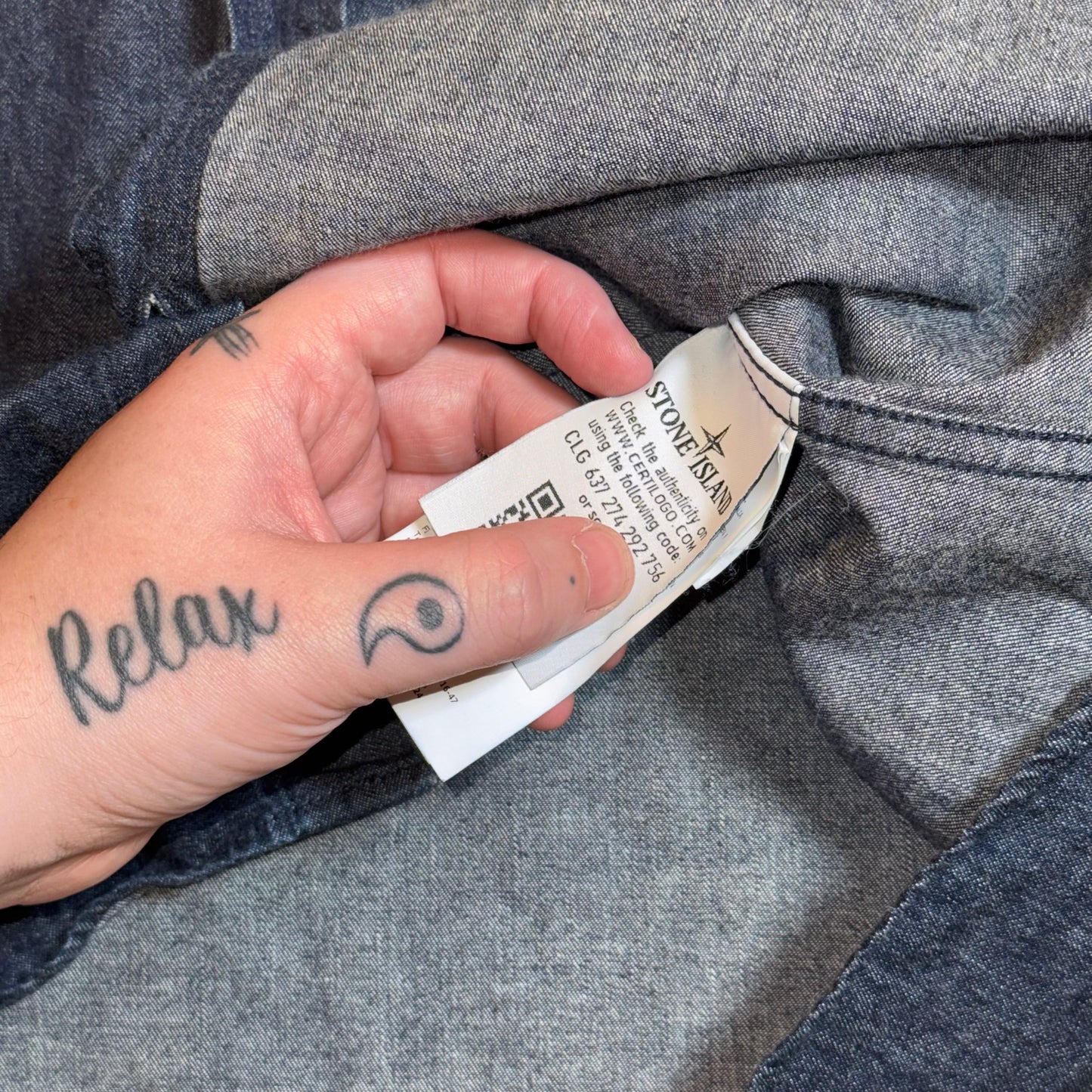 Stone Island Denim Overshirt - M