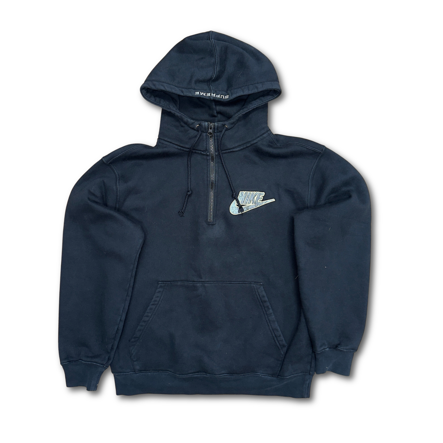Nike X Supreme 1/4 Zip Hoodie - S