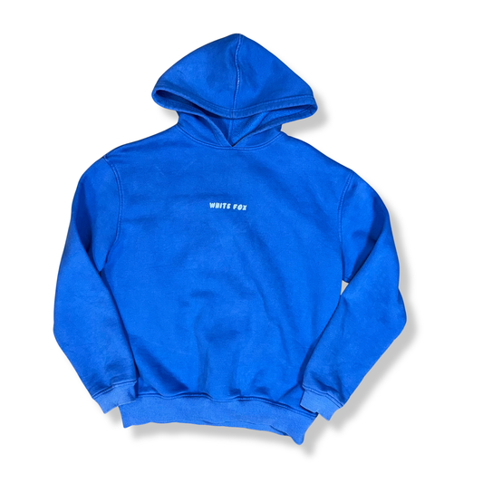 White Fox Logo Hoodie - M