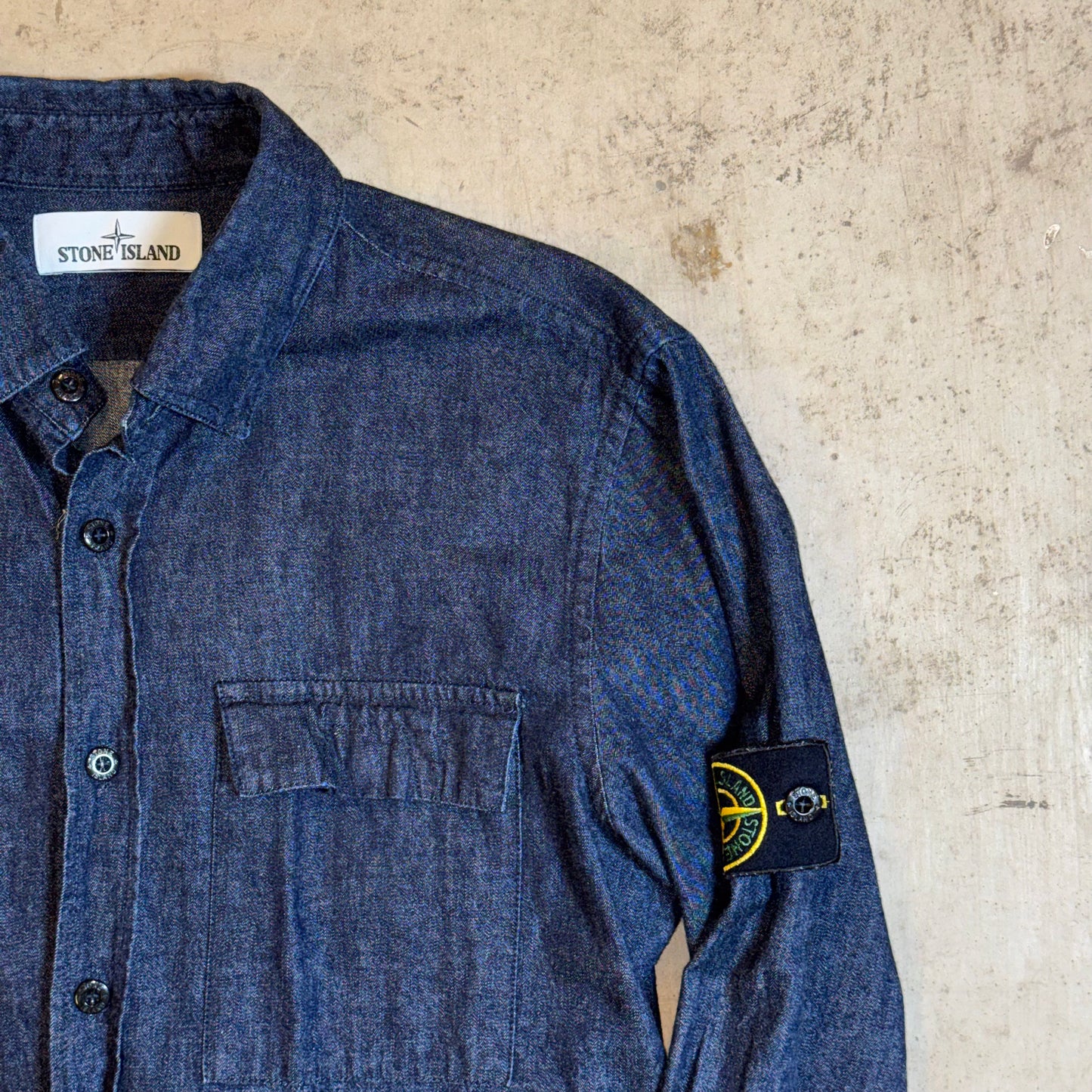 Stone Island Denim Overshirt - M