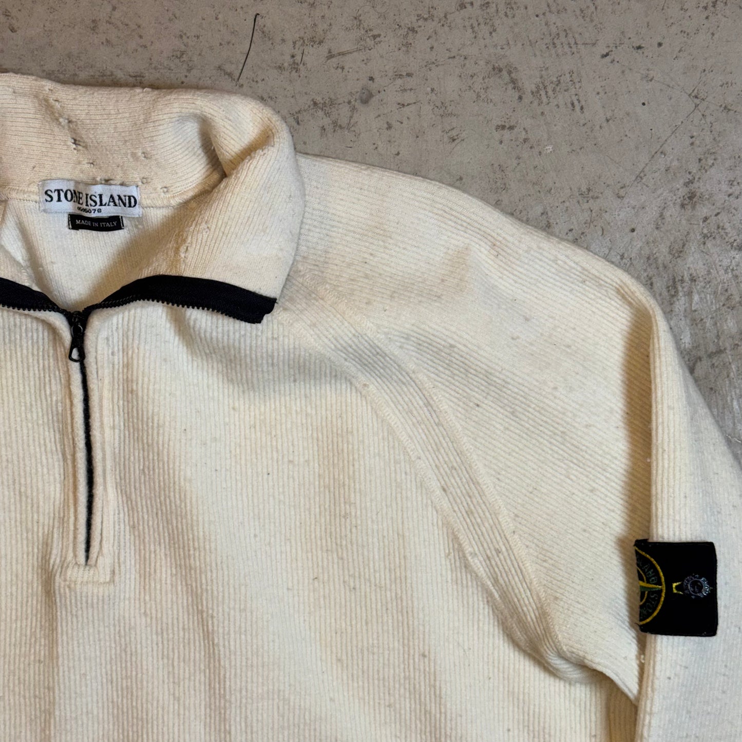 Stone Island Vintage 1/4 Zip Jumper - XL