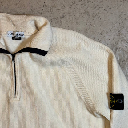 Stone Island Vintage 1/4 Zip Jumper - XL