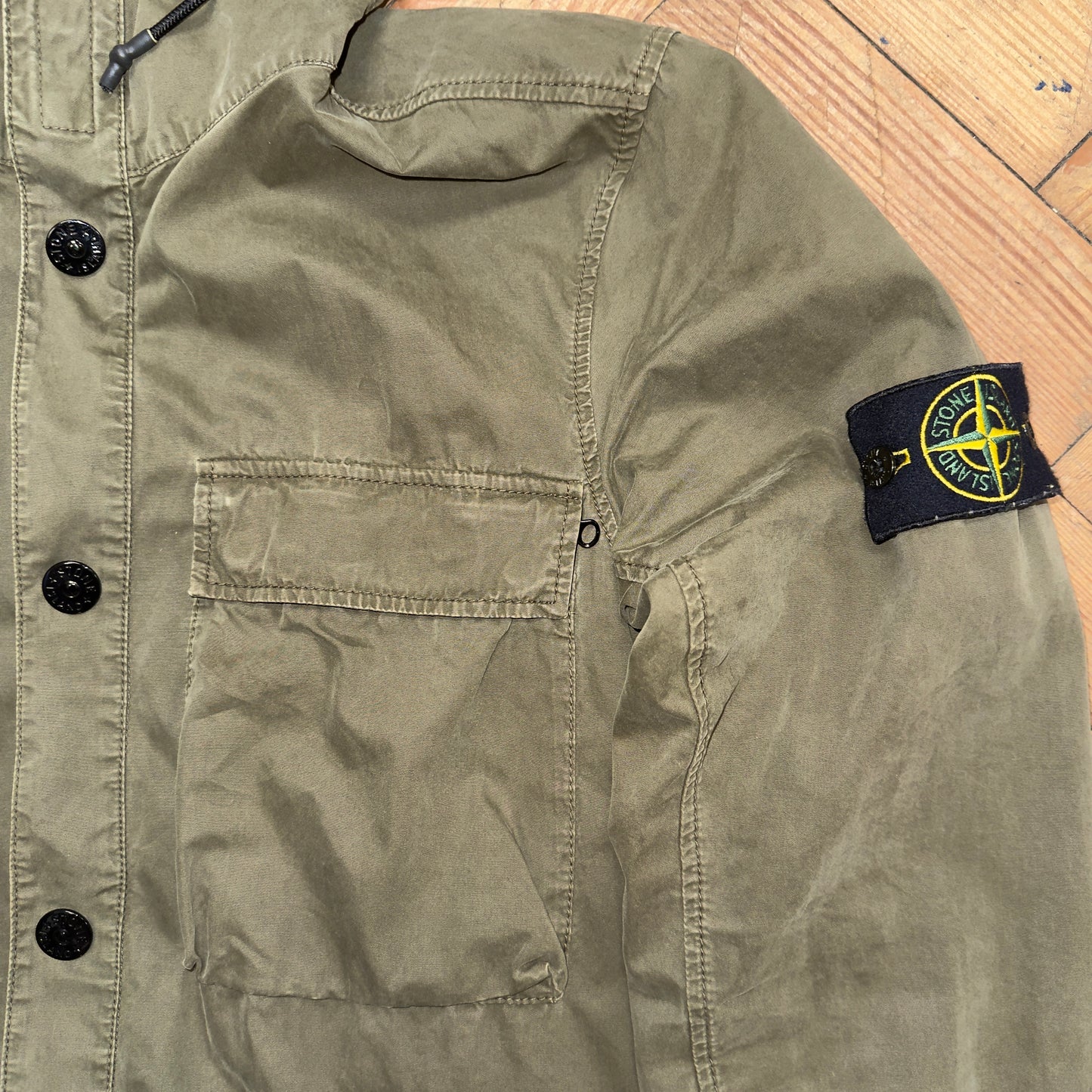 Stone Island Hooded Overshirt - M