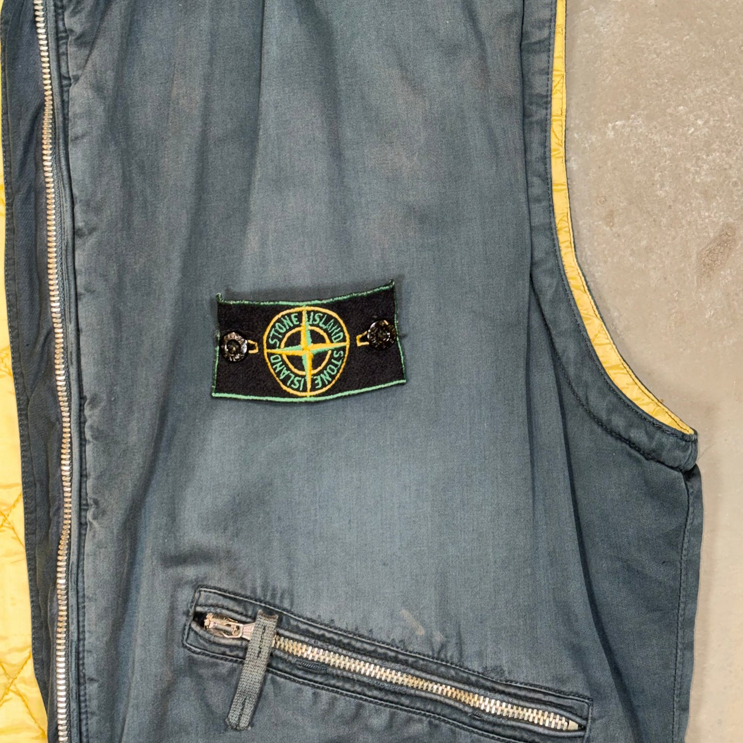 1991 Green Edge Stone Island Gilet - XL