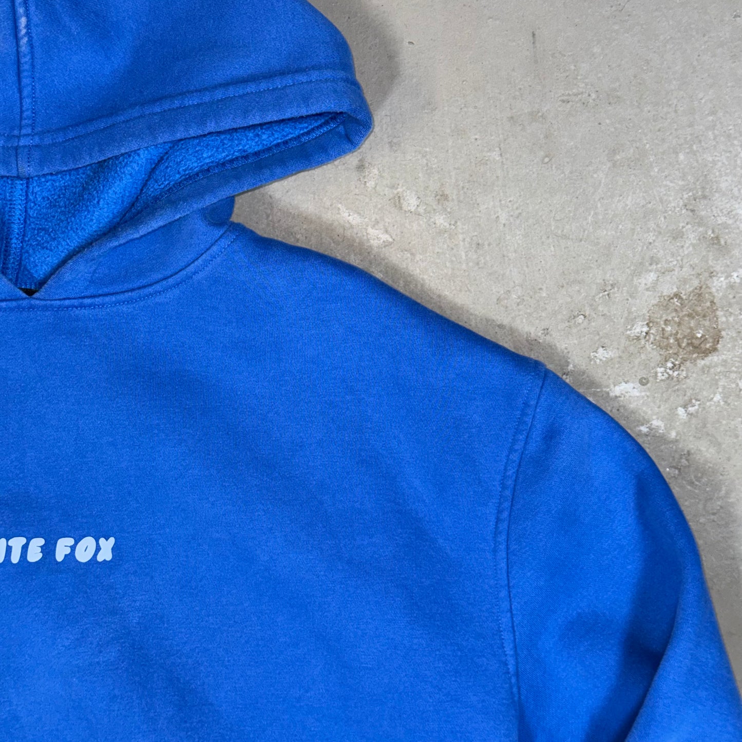 White Fox Logo Hoodie - M