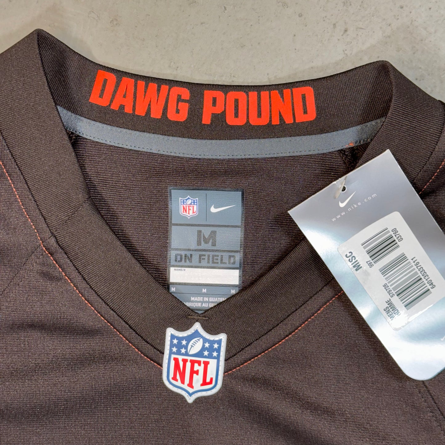 Nike NFL Cleveland Browns Blank Jersey BNWT - M