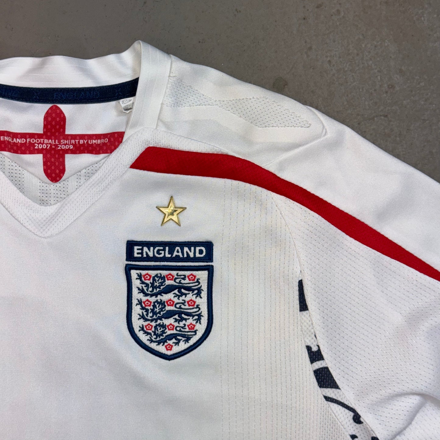 Umbro England 2007-09 Rooney Home Shirt - Youth L